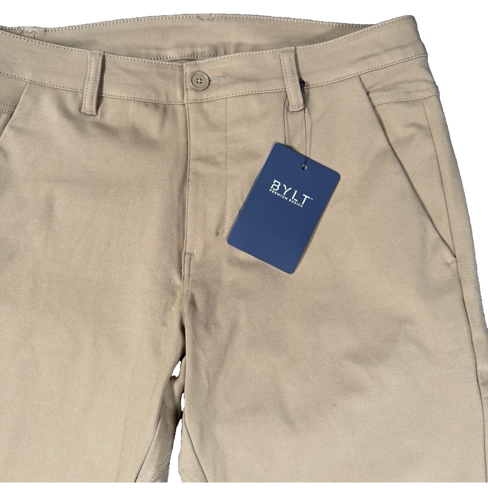 BYLT Basics Everyday Jogger Tan Streetwear Performance Pants Size 33 NWT Khaki
